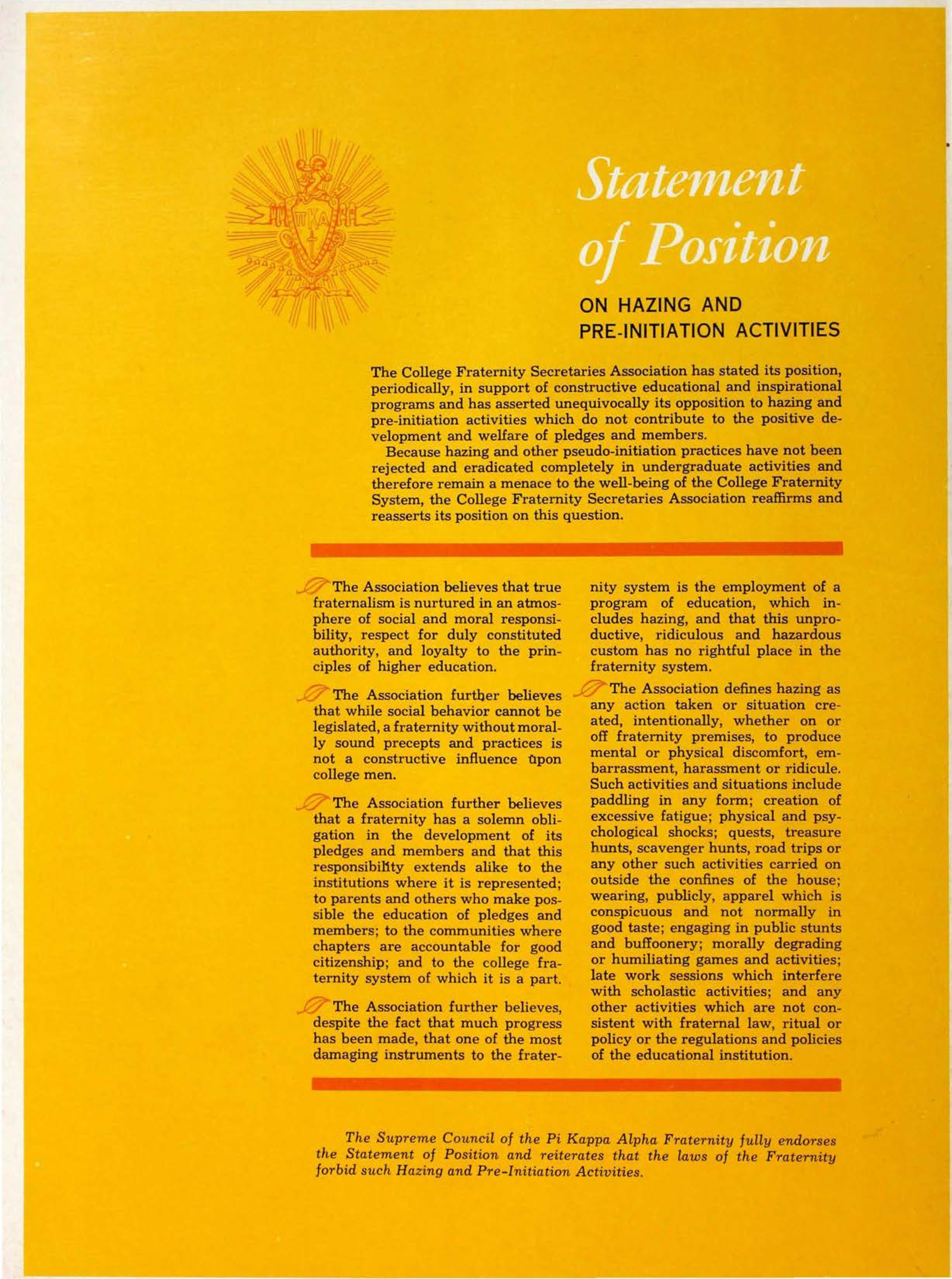 Statement Of Position